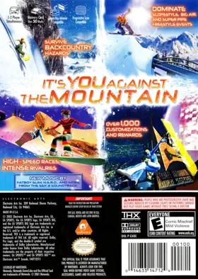 SSX 3 box cover back